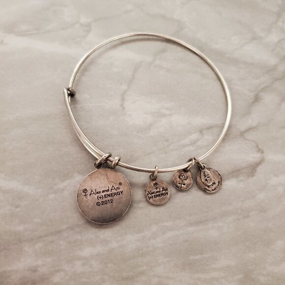 Alex and Ani Silver Sister Expandable Charm Bracelet - Picture 2 of 3